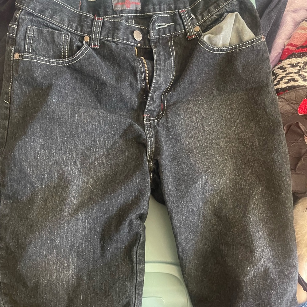 Swiss Cross Dark Denim Jeans